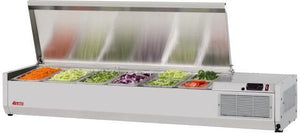 Turbo Air - E-Line 59" Stainless Steel Refrigerated Countertop Salad Prep Table - CTST-1500-13-N