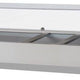 Turbo Air - E-Line 60" Stainless Steel Refrigerated Countertop Salad Prep Table with Clear Hood - CTST-1500G-N