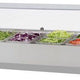 Turbo Air - E-Line 60" Stainless Steel Refrigerated Countertop Salad Prep Table with Clear Hood - CTST-1500G-N