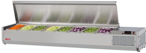 Turbo Air - E-Line 72" Stainless Steel Refrigerated Countertop Salad Prep Table - CTST-1800-N