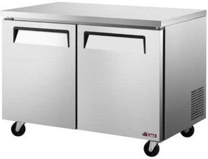 Turbo Air - E-line 48" Undercounter Rear Mounted Refrigerator with Two Door - EUR-48-N6