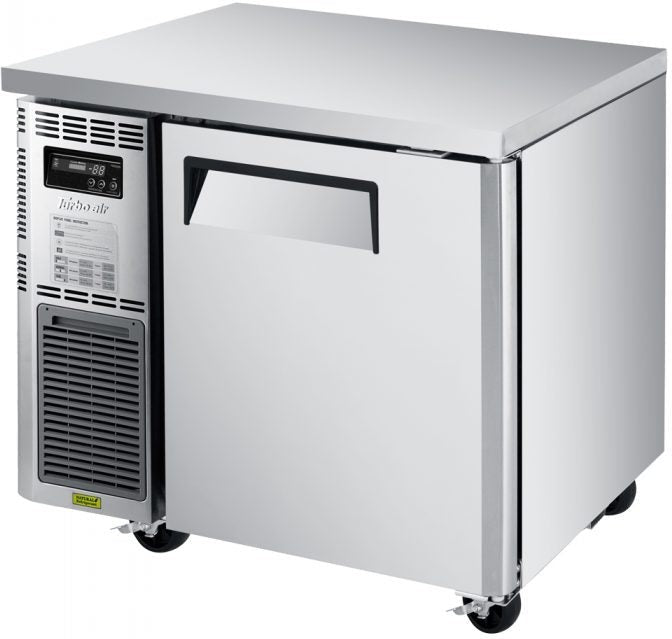 Turbo Air - J Series 36" Narrow Undercounter Freezer with Side Mounted Compressor with 1 Door - JUF-36S-N