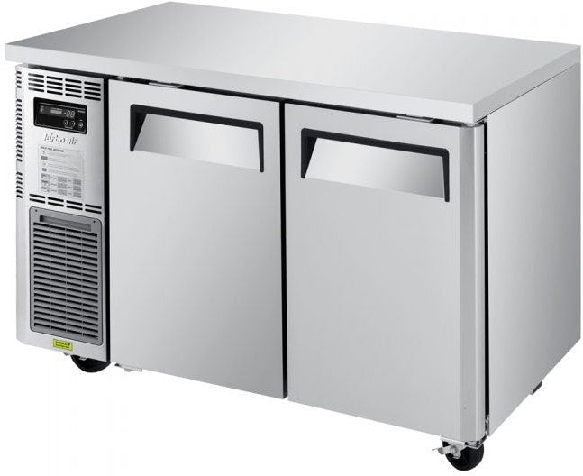 Turbo Air - J Series 48" Narrow Undercounter Refrigerator with Side Mounted Compressor and 2 Solid Doors - JUR-48S-N6