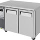 Turbo Air - J Series 48" Undercounter Freezer with Side Mounted Compressor with 2 Doors - JUF-48-N