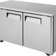 Turbo Air - J Series 60" Undercounter Refrigerator with Side Mounted Compressor with 2 Solid Doors - JUR-60-N6