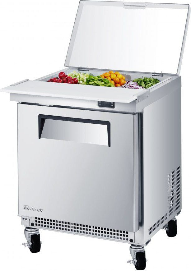 Turbo Air - M3 Series 24" Refrigerated Salad Prep Table with Clear Lid and 1 Door - MST-24S-N6