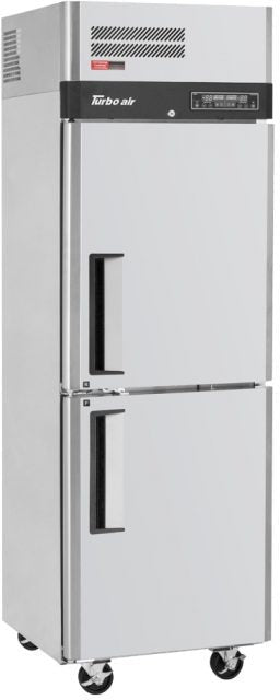 Turbo Air - M3 Series 25" One Section Dual Temperature Reach-In Refrigerator / Freezer with 2 Half-Doors - M3RF19-2-N