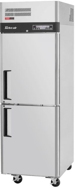 Turbo Air - M3 Series 25" One Section Dual Temperature Reach-In Refrigerator / Freezer with 2 Half-Doors - M3RF19-2-N