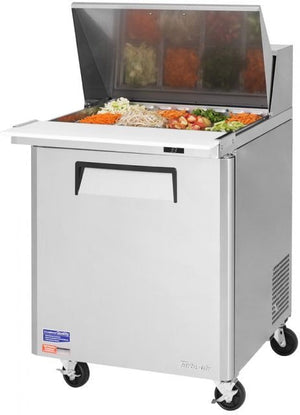 Turbo Air - M3 Series 28" Mega Top Stainless Steel Refrigerated Sandwich Prep Table with 1 Door - MST-28-12-N