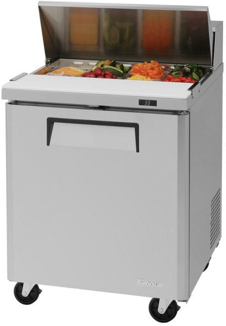 Turbo Air - M3 Series 28" Stainless Steel Refrigerated Sandwich Prep Table with 1 Door - MST-28-N