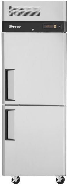 Turbo Air - M3 Series 29" Solid Half Door Stainless Steel Reach-In Refrigerator with Left Hinged Door - M3R24-2-N-L