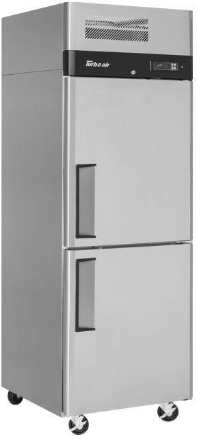 Turbo Air - M3 Series 29" Stainless Steel Reach-In Freezer With 2 Solid Half-Doors - M3F24-2-N