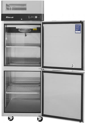 Turbo Air - M3 Series 29" Stainless Steel Reach-In Freezer With 2 Solid Half-Doors - M3F24-2-N