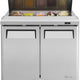 Turbo Air - M3 Series 36" 2 Door Stainless Steel Refrigerated Sandwich Prep Table - MST-36-N6