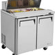 Turbo Air - M3 Series 36" 2 Door Stainless Steel Refrigerated Sandwich Prep Table - MST-36-N6