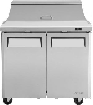 Turbo Air - M3 Series 36" 2 Door Stainless Steel Refrigerated Sandwich Prep Table - MST-36-N6