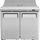 Turbo Air - M3 Series 36" 2 Door Stainless Steel Refrigerated Sandwich Prep Table - MST-36-N6