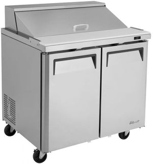 Turbo Air - M3 Series 36" 2 Door Stainless Steel Refrigerated Sandwich Prep Table - MST-36-N6