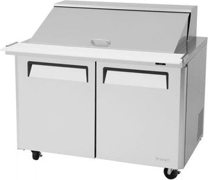 Turbo Air - M3 Series 48" Mega Top Stainless Steel Refrigerated Sandwich Prep Table with 2 Doors - MST-48-18-N