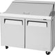 Turbo Air - M3 Series 48" Mega Top Stainless Steel Refrigerated Sandwich Prep Table with 2 Doors - MST-48-18-N