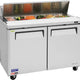 Turbo Air - M3 Series 48" Stainless Steel Refrigerated Sandwich Prep Table with 2 Doors - MST-48-N