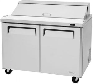 Turbo Air - M3 Series 48" Stainless Steel Refrigerated Sandwich Prep Table with 2 Doors - MST-48-N