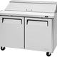 Turbo Air - M3 Series 48" Stainless Steel Refrigerated Sandwich Prep Table with 2 Doors - MST-48-N