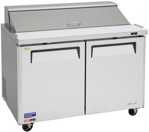 Turbo Air - M3 Series 48" Stainless Steel Refrigerated Sandwich Prep Table with 2 Doors - MST-48-N