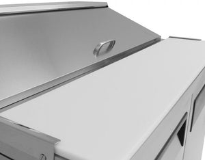 Turbo Air - M3 Series 48" Stainless Steel Refrigerated Sandwich Prep Table with 2 Doors - MST-48-N