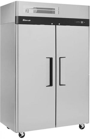 Turbo Air - M3 Series 52" Solid Door Stainless Steel Reach-In Refrigerator with 2 Solid Doors - M3R47-2-N