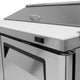 Turbo Air - M3 Series 60" Stainless Steel Refrigerated Sandwich Prep Table with 2 Doors - MST-60-N