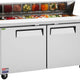 Turbo Air - M3 Series 60" Stainless Steel Refrigerated Sandwich Prep Table with 2 Doors - MST-60-N