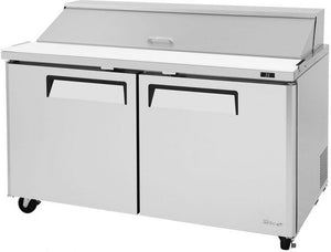 Turbo Air - M3 Series 60" Stainless Steel Refrigerated Sandwich Prep Table with 2 Doors - MST-60-N