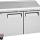 Turbo Air - M3 Series 60" Stainless Steel Refrigerated Sandwich Prep Table with 2 Doors - MST-60-N