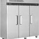 Turbo Air - M3 Series 78" Solid Door Stainless Steel Reach-In Refrigerator with 3 Solid Doors - M3R72-3-N