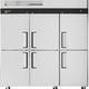 Turbo Air - M3 Series 78" Solid Door Stainless Steel Reach-In Refrigerator with 6 Solid Half-Doors - M3R72-6-N