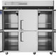 Turbo Air - M3 Series 78" Solid Door Stainless Steel Reach-In Refrigerator with 6 Solid Half-Doors - M3R72-6-N