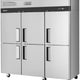 Turbo Air - M3 Series 78" Solid Door Stainless Steel Reach-In Refrigerator with 6 Solid Half-Doors - M3R72-6-N