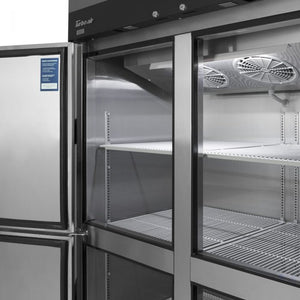 Turbo Air - M3 Series 78" Stainless Steel Reach-In Freezer With 3 Solid-Doors - M3F72-3-N