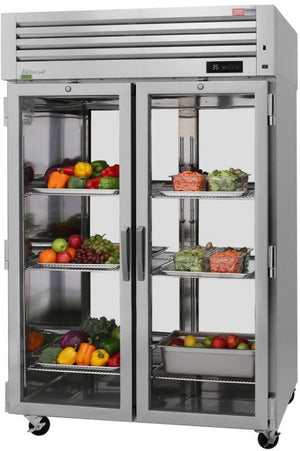 Turbo Air - PRO Series 51.75" Pass Thru Top Mounted Refrigerator with 4 Glass Doors - PRO-50R-G-PT-N