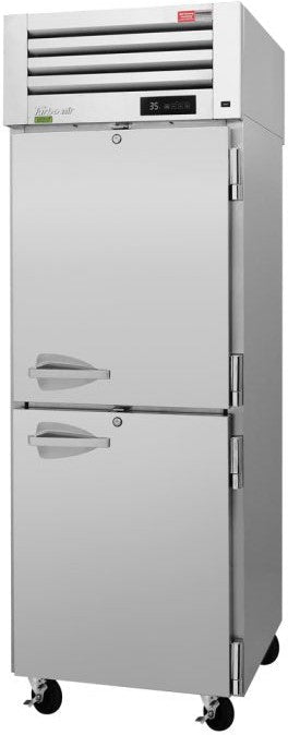 Turbo Air - Pro Series 28.75" Top Mount Refrigerator with 2 Solid Half-Doors - PRO-26-2R-N