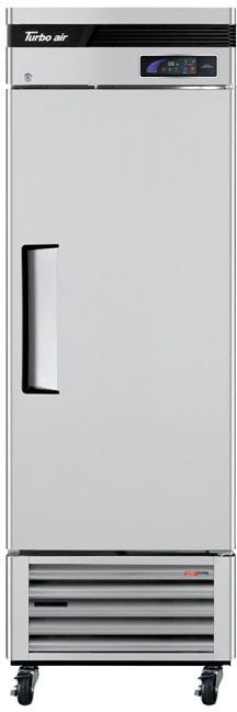 Turbo Air - Super Deluxe 27" Bottom Mounted Solid Door Reach-In Refrigerator with LED Lighting and Left Hinged - TSR-23SD-N6-L