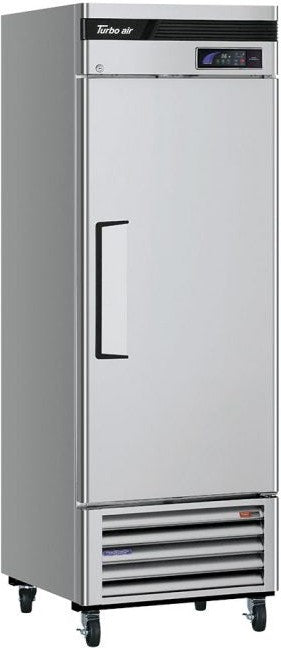 Turbo Air - Super Deluxe 27" Bottom Mounted Solid Door Reach-In Refrigerator with LED Lighting and Left Hinged - TSR-23SD-N6-L