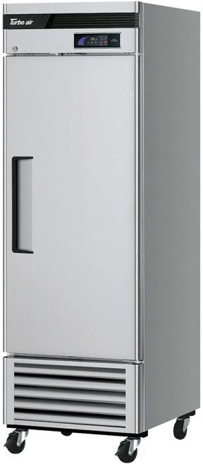 Turbo Air - Super Deluxe 27" Bottom Mounted Solid Door Reach-In Refrigerator with LED Lighting and Left Hinged - TSR-23SD-N6-L