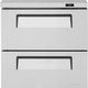 Turbo Air - Super Deluxe 28" Undercounter Refrigerator with 2 Drawers - TUR-28SD-D2-N