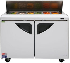 Turbo Air - Super Deluxe 48" Refrigerated Sandwich Prep Table with 2 Doors - TST-48SD-N