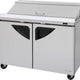 Turbo Air - Super Deluxe 48" Refrigerated Sandwich Prep Table with 2 Doors - TST-48SD-N