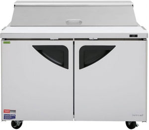 Turbo Air - Super Deluxe 48" Refrigerated Sandwich Prep Table with 2 Doors - TST-48SD-N