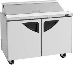 Turbo Air - Super Deluxe 48" Refrigerated Sandwich Prep Table with 2 Doors - TST-48SD-N