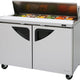 Turbo Air - Super Deluxe 48" Refrigerated Sandwich Prep Table with 2 Doors - TST-48SD-N